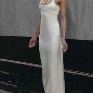 NWT Zara White Midi Dress